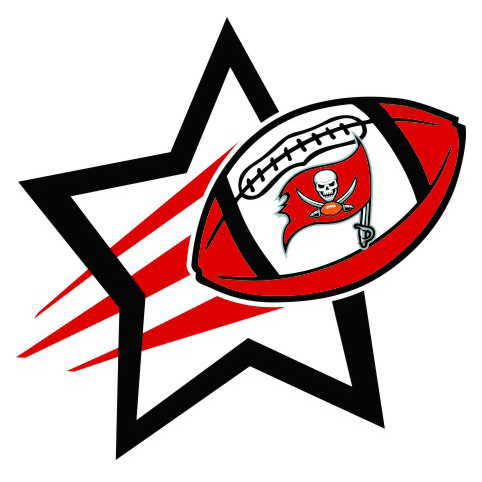 Tampa Bay Buccaneers Football Goal Star logo vinyl decal